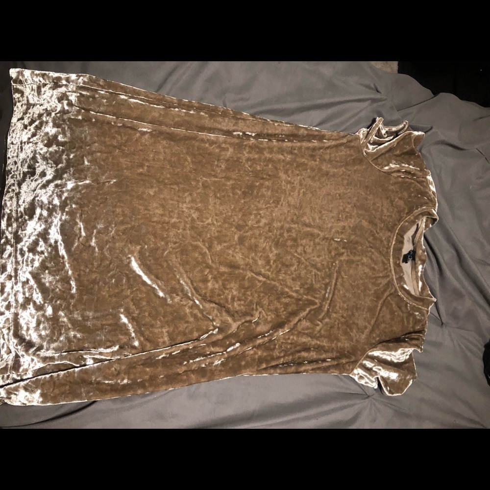 Windsor Over sized tee shirt velvet dress